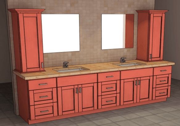 The elements of a bathroom vanity set